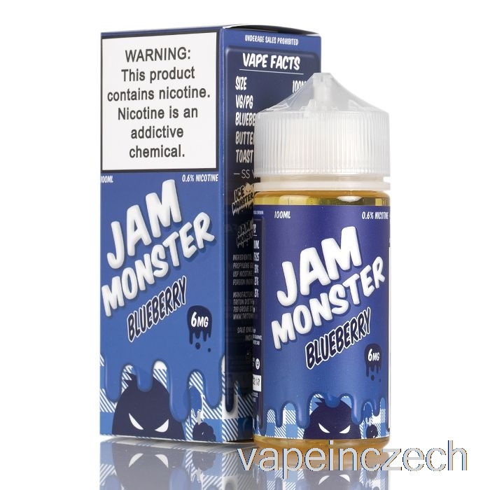 Borůvka - Džem Monster - 100ml 3mg Vape Per